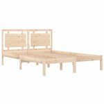 vidaXL Cadre de lit sans matelas 120x190 cm bois massif