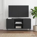 vidaXL Meuble TV Noir 102 x 34 5 x 50 cm Bois d'ingénierie