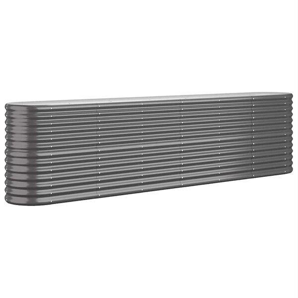 vidaXL Lit surélevé de jardin Acier enduit de poudre Anthracite
