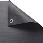Tectake Brise vue PVC pour balcon, version 1 - noir