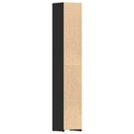 vidaXL Armoire de salle de bain Noir 30x30x183 5 cm Bois d'ingénierie