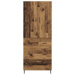 vidaXL Haut Armoire avec tiroir Bois Ancien 69 5 x 34 x 180 cm