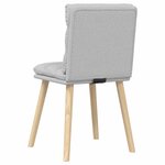 vidaXL Chaises à manger lot de 2 gris nuage tissu