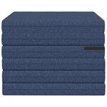 vidaXL Canapé-lit pliable 140 x 67 x 45 cm Bleu
