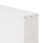 vidaXL Canapé de jardin 2 places 134x60x62 cm blanc en bois massif de pin