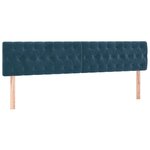 vidaXL Sommier à lattes de lit avec matelas LED Bleu foncé 200x200 cm
