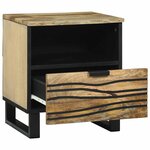 vidaXL Cabinet de chevet avec tiroir Marron 40 x 33 x 46 cm