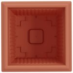 vidaXL Pot de Fleurs Carré 6 Pièces Rouge brique 33 x 33 x 26 cm