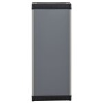 vidaXL Armoire de rangement de jardin 1 étagère Gris/noir 35x40x85 cm