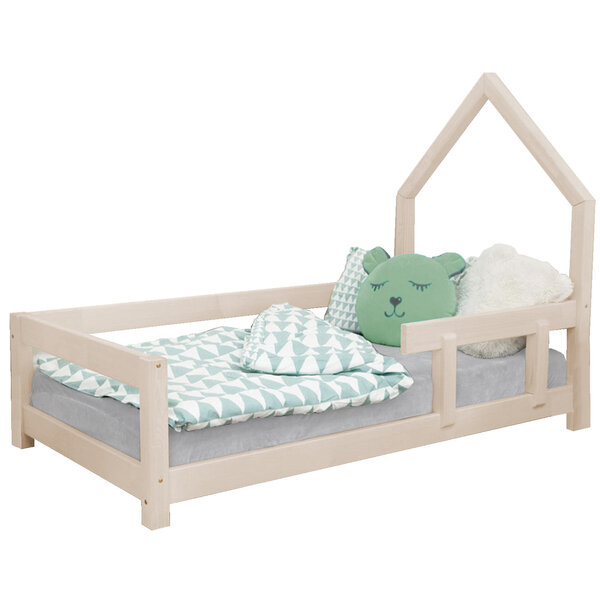 Lit cabane enfant POPPI 90 x 160 beige 1