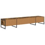 vidaXL Meuble TV Chêne Fumé 170 5 x 36 x 30 5 cm Bois d'ingénierie