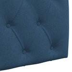 vidaXL Tête de lit suspendue Avec lumière LED Bleu Tissu