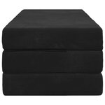 vidaXL Canapé-lit pliable 140 x 67 x 45 cm Noir