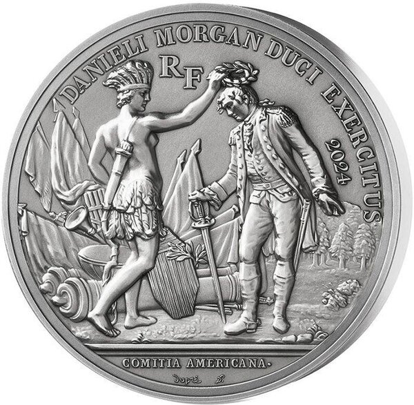 Pièce de monnaie en Argent 25 Euro g 62.2 (2 oz) Millésime 2024 INDEPENDENCE OF AMERICA