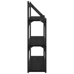 vidaXL Étagère Murale Chêne noir 60 x 21 x 78 5 cm Bois d'ingénierie