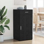 vidaXL Buffet Chêne noir 42 5 x 40 x 93 cm Bois d'ingénierie