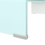 vidaXL Meuble TV/Support pour moniteur 60x25x11 cm verre vert