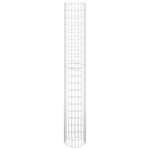 vidaXL Lit surélevé à gabion circulaire 3Pièces Acier galvanisé Ø30x200cm