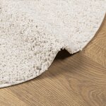 vidaXL Tapis shaggy PAMPLONA poils longs moderne crème Ø 100 cm