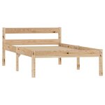 vidaXL Cadre de lit Bois de pin massif 100x200 cm