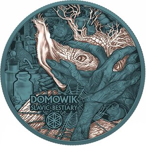 Pièce de monnaie en Argent 1000 Francs g 62.2 (2 oz) Millésime 2026 Slavic Bestiary DOMOWIK ROSE GOLD