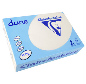 Ramette 500 Feuilles Dune 100g A4 210x297 mm TCF Blanc CLAIREFONTAINE