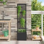 vidaXL Jardinière Noir 35 x 30 x 135 cm Métal