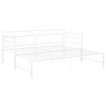vidaXL Cadre de canapé-lit extensible sans matelas blanc 90x200 cm