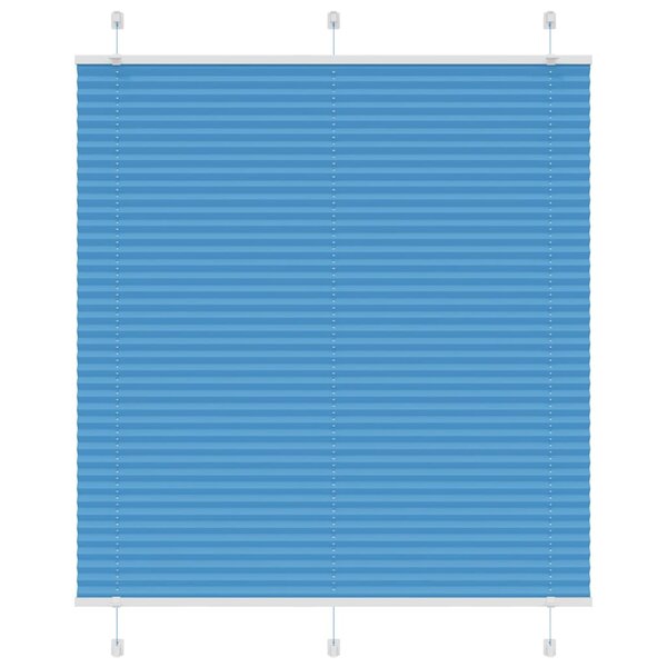 vidaXL Store plissé bleu 115x150 cm largeur du tissu 114 4cm polyester