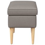 vidaXL Pouf Taupe 55 x 35 x 41 cm