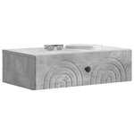 vidaXL Table d'appoint murale 59 x 34 5 x 17 cm Bois d'ingénierie