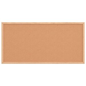 vidaXL Tableau en liège avec cadre en bois de pin massif 60 x 30 cm