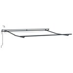 vidaXL Tissu de auvent Noir 350 x 250 cm Polyester