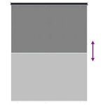 vidaXL Store enrouleur Protection UV Anthracite 160 x 140 cm Polyester
