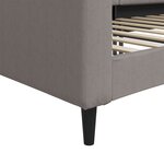 vidaXL Lit de repos sans matelas taupe 80x200 cm tissu