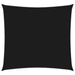 vidaXL Voile de parasol tissu oxford carré 4 5x4 5 m noir