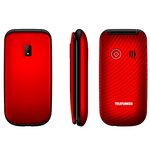 Téléphone portable senior telefunken s440 à clapet rouge grosses touches