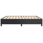 vidaXL Cadre de lit Noir 200x200 cm Similicuir