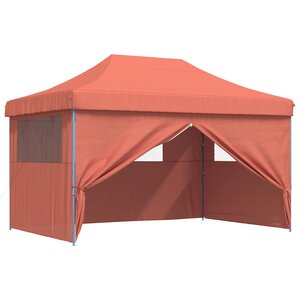 vidaXL Tente de fête 292 x 440 x 315 cm Terre cuite Tissu Oxford