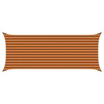 vidaXL Voile d'ombre Orange et marron 2 x 5 m 100   polyester Oxford