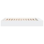 vidaXL Cadre de lit blanc 160x200 cm bois d'ingénierie