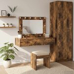 vidaXL Table de Toilette Marron 100 x 40 x 70 cm Bois d'ingénierie