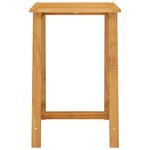 vidaXL Ensemble de bar de jardin avec coussins 3 Pièces Noir