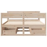 vidaXL Cadre de lit sans matelas 140x200 cm bois massif de pin