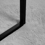 vidaXL Tapis en Fourrure Synthétique de Lapin Gris 80 x 250 cm