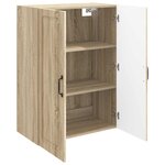 vidaXL Armoire Murale 66 x 34 5 x 90 cm Bois d'ingénierie Chêne Sonoma