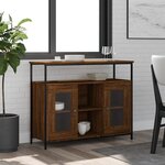 vidaXL Buffet chêne marron 100x35x80 cm bois d'ingénierie