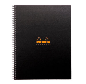 Notebook RHODIACTIVE 90g RI RsR A4+ 160p L+MC mcrperf +9 tr., règle PP + 6 m-p reposit... RHODIA