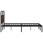 vidaXL Cadre de lit sans matelas 140x190 cm chêne marron