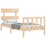 vidaXL Cadre de lit sans matelas 90x200 cm bois de pin massif